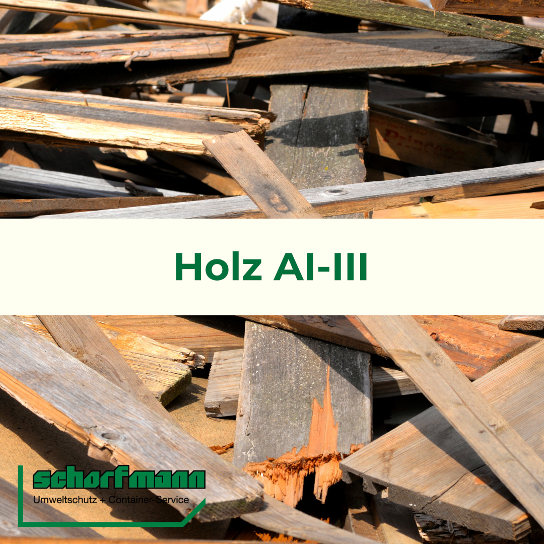 Grafik für Informationen zu Abfallarten - Holz AI-III