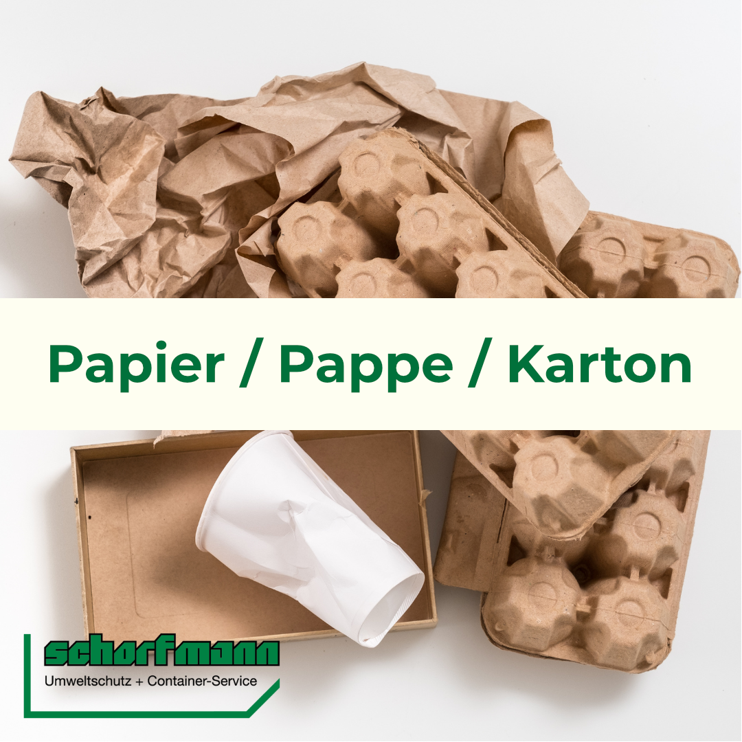 Grafik für Informationen zu Abfallarten - Papier / Pappe / Karton